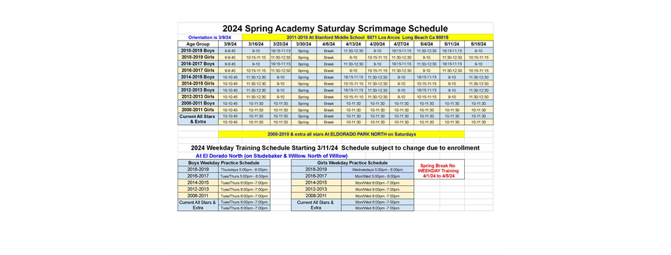 Spring Academy Times