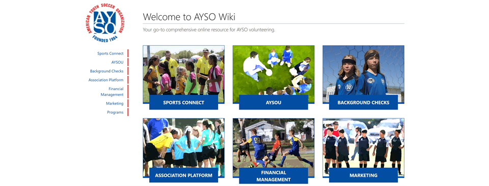 AYSO WIKI Resources