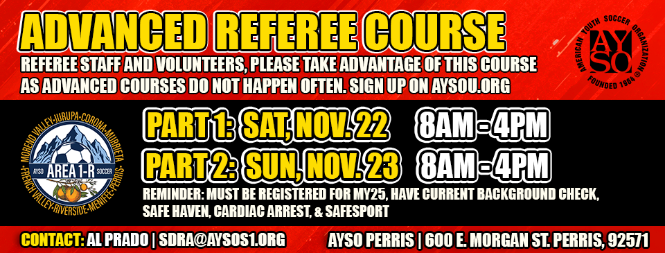 Advanced Referee Course