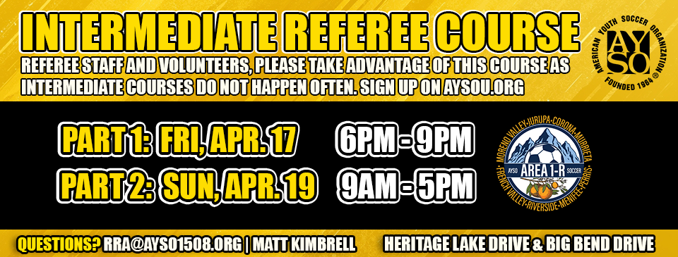 Intermediate Ref Course