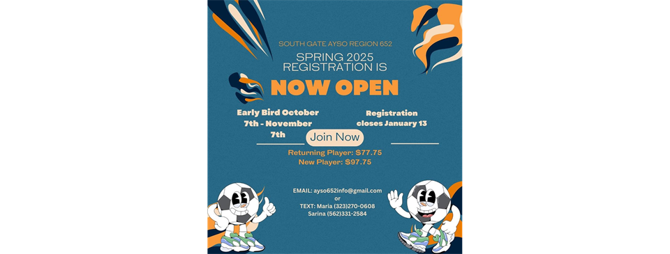 2025 SPRING Registration