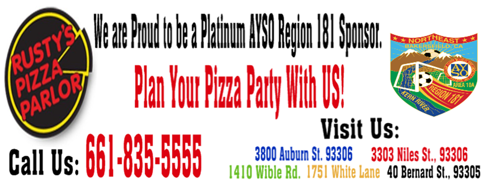 Rusty's Pizza -A Platinum Sponsor