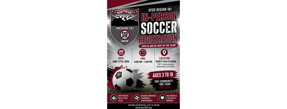 In Person Registration June 27th