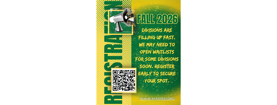 Fall Registration Open