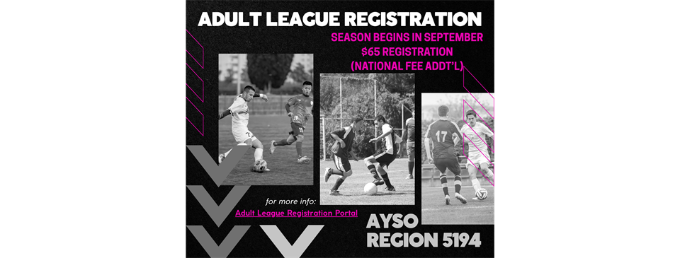 Adult League Registration