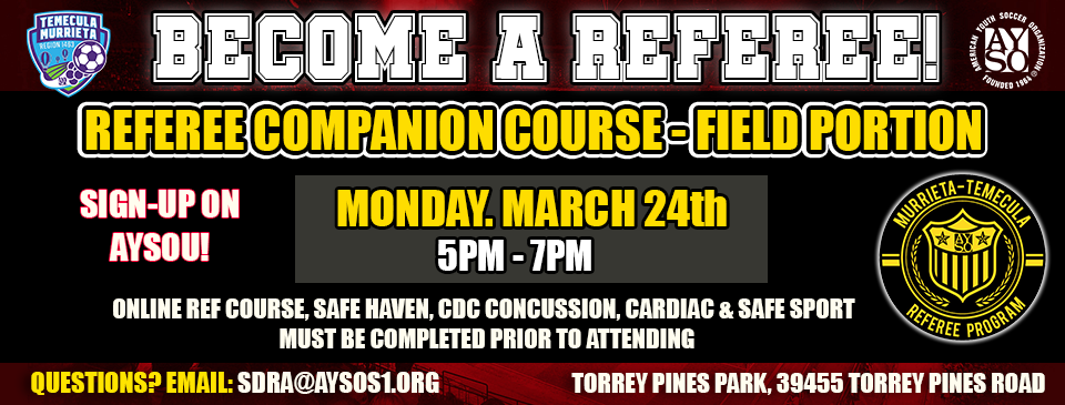 Referee Course 3/24