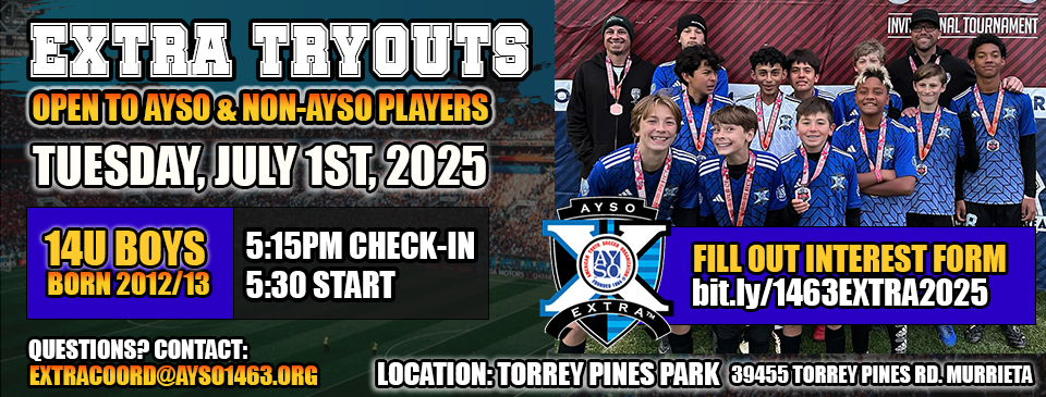 Extra Tryouts!