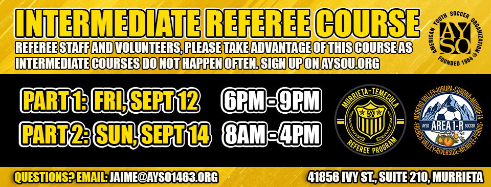 Intermediate Referee Course