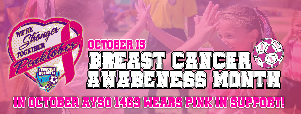 AYSO Wears Pink!