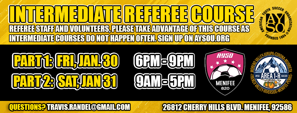 Intermediate Referee Course