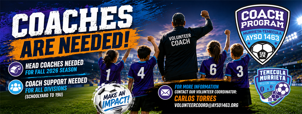 Coaches Needed!