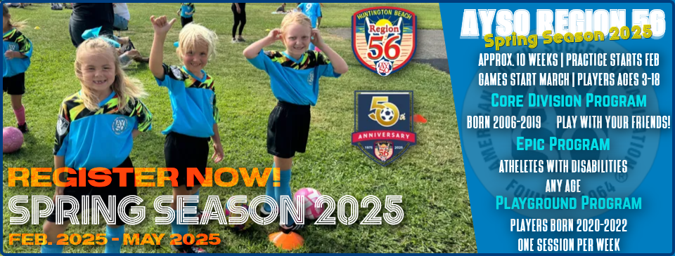 Spring Soccer Registration NOW OPEN!