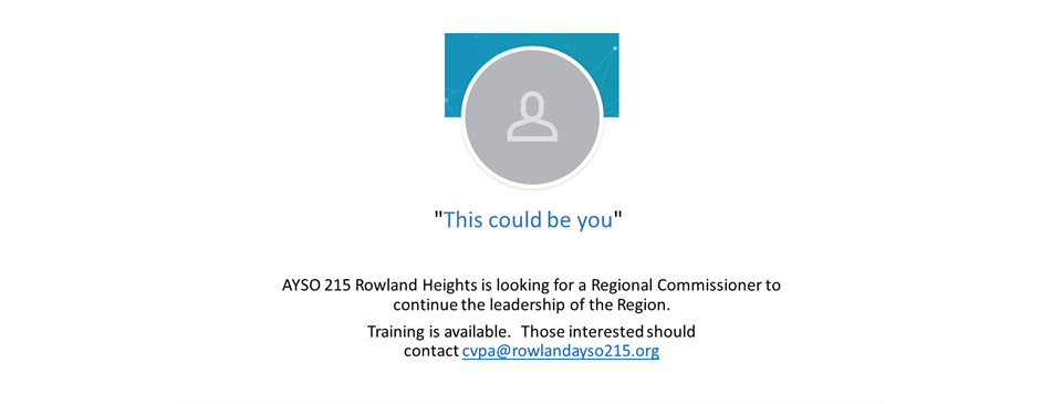 This could be you - Regional Commissioner for our Region