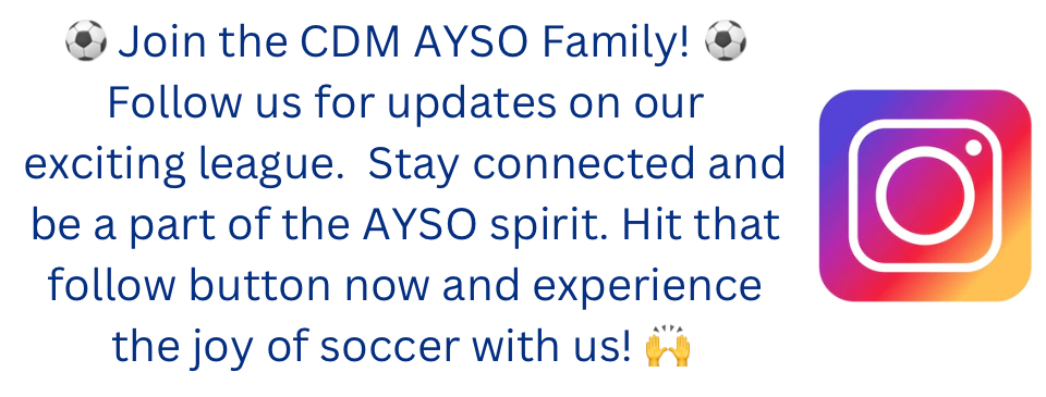 CDM AYSO is on Instagram